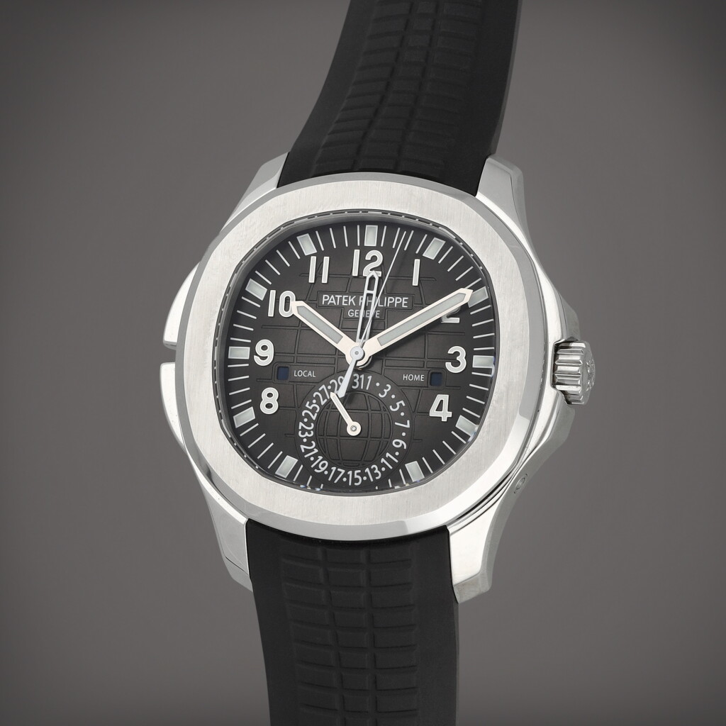 全螢幕檢視 - 查看52Aquanaut Travel Time, Reference 5164A-001 | A stainless steel dual time wristwatch with date and dual day/night indication | Circa 2021的1
