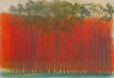 View full screen - View 1 of Lot 17. WOLF KAHN | RED AND GREEN.