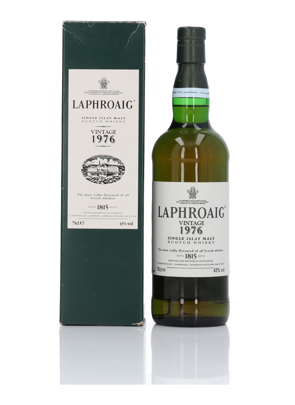 View full screen - View 1 of Lot 88. Laphroaig Vintage 43.0 abv 1976 (1 Bottle 75cl).