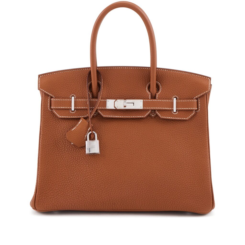 View full screen - View 1 of Lot 13. Gold Togo Birkin 30 Palladium Hardware, 2010.