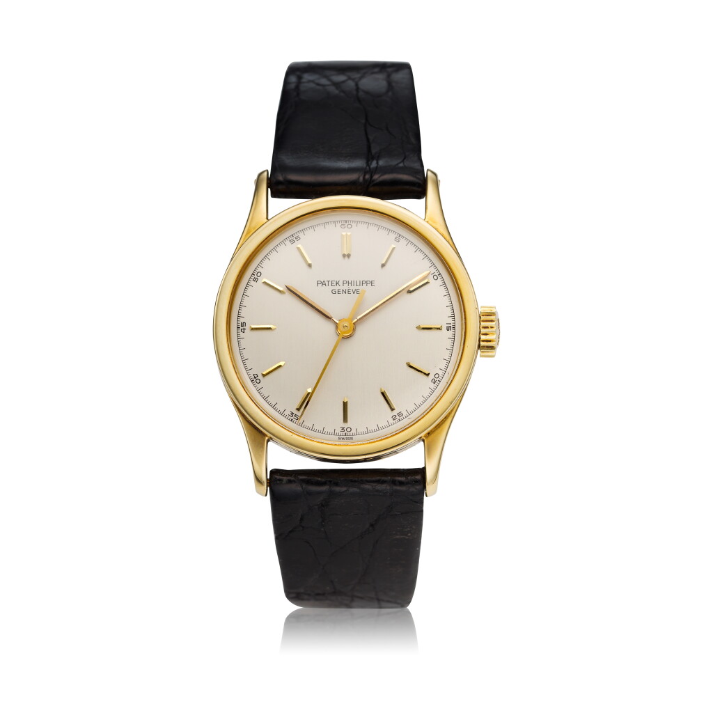 View full screen - View 1 of Lot 244. Reference 2457 A yellow gold wristwatch, Made in 1949 .