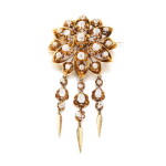 Broche or et diamants | Gold and diamond brooch