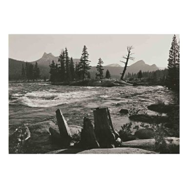 View full screen - View 1 of Lot 45. 'Cathedral Peak, Tuolumne River, Yosemite'.