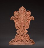 A large red sandstone crenel, India, Mughal, late 16th century