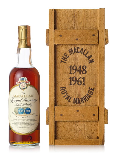 View full screen - View 1 of Lot 1061. The Macallan Royal Marriage 1948 and 1961 20 Year Old 43.0 abv NV (1 BT70).