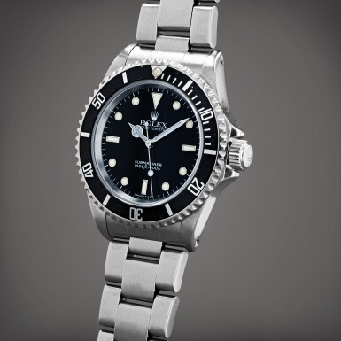 View full screen - View 1 of Lot 156. Submariner, Reference 14060 | A stainless steel wristwatch with bracelet | Circa 1991.