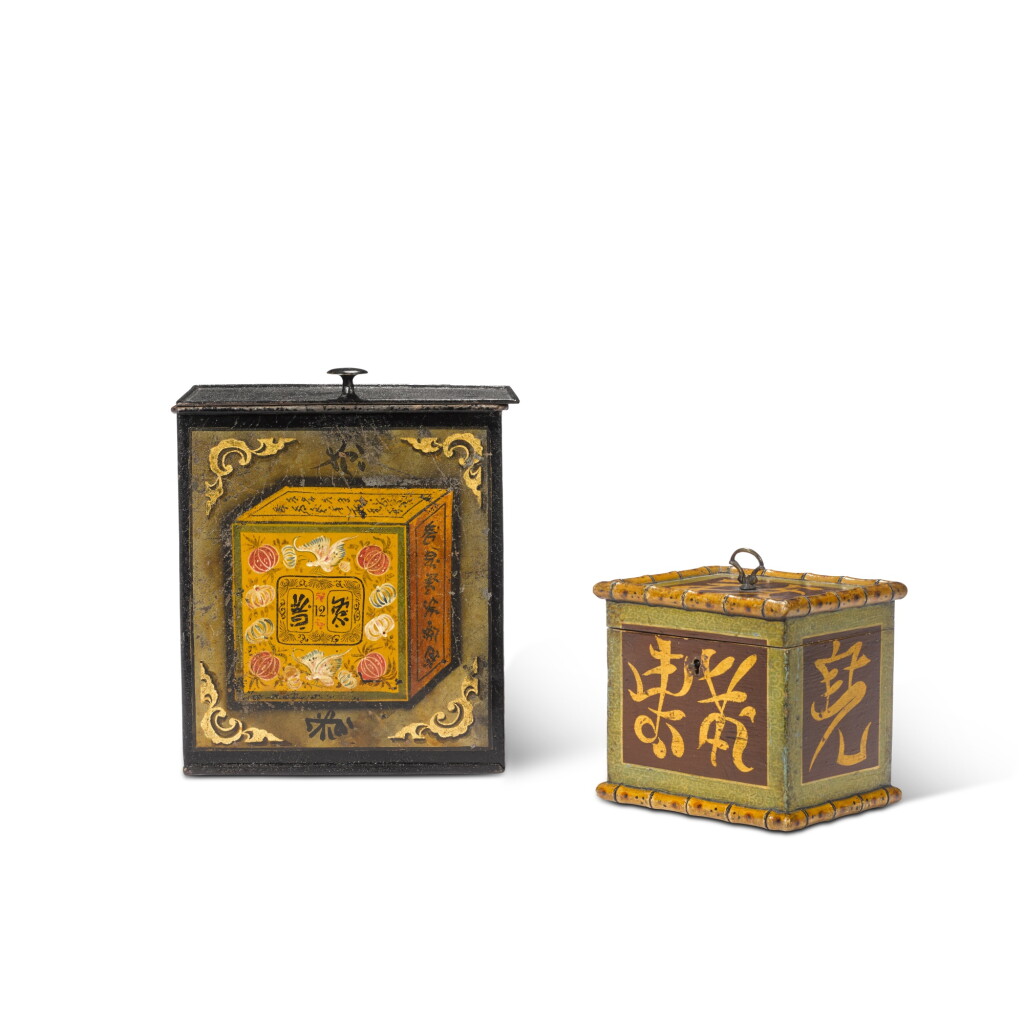 View full screen - View 1 of Lot 178. Two Regency tea caddies, early 19th century.
