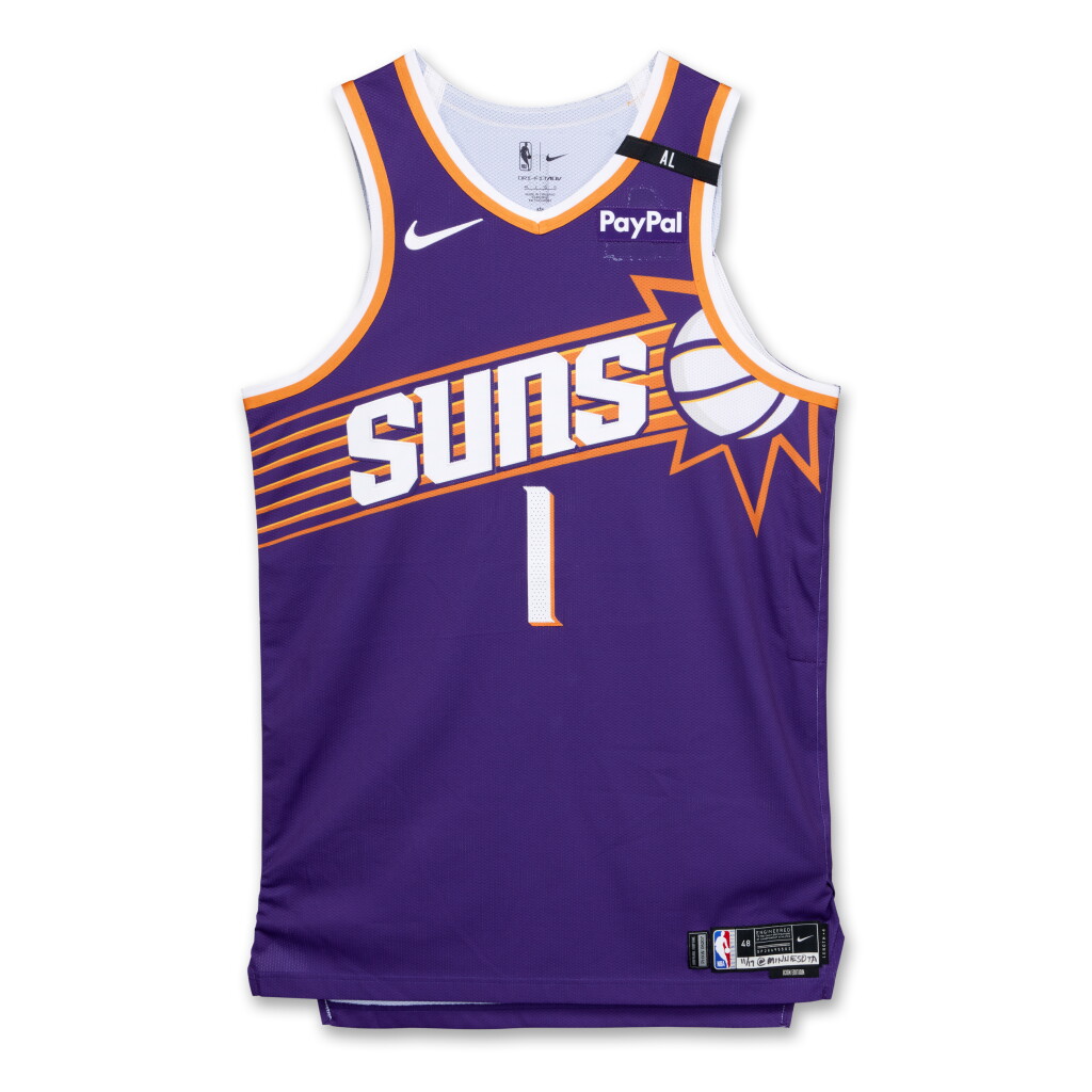View full screen - View 1 of Lot 14. Devin Booker Phoenix Suns 2024-2025 Game Worn Icon Edition Jersey | 44 Points.