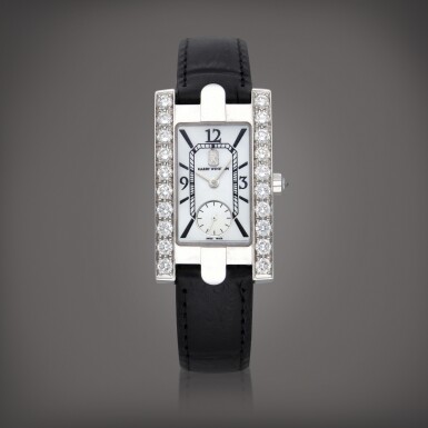 View full screen - View 1 of Lot 600. Avenue, Reference CRW 223 | A white gold and diamond set wristwatch with mother of pearl dial | Circa 2017.