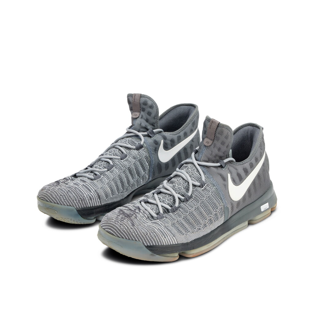 View full screen - View 1 of Lot 22. Kevin Durant 'Golden State Warriors Debut' 2016-2017 Kia NBA Tip-Off Game Worn & Signed Sneakers | October 25, 2016 | Double-Double | Championship Season.
