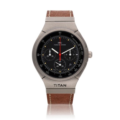 View full screen - View 1 of Lot 462. Reference 3732 Porsche Design Titan | A titanium chronograph wristwatch with date, Circa 1980.
