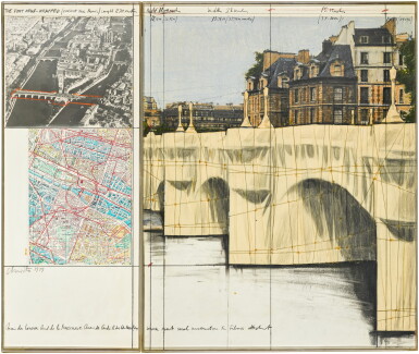 View full screen - View 1 of Lot 451. The Pont Neuf - Wrapped (Project For Paris).