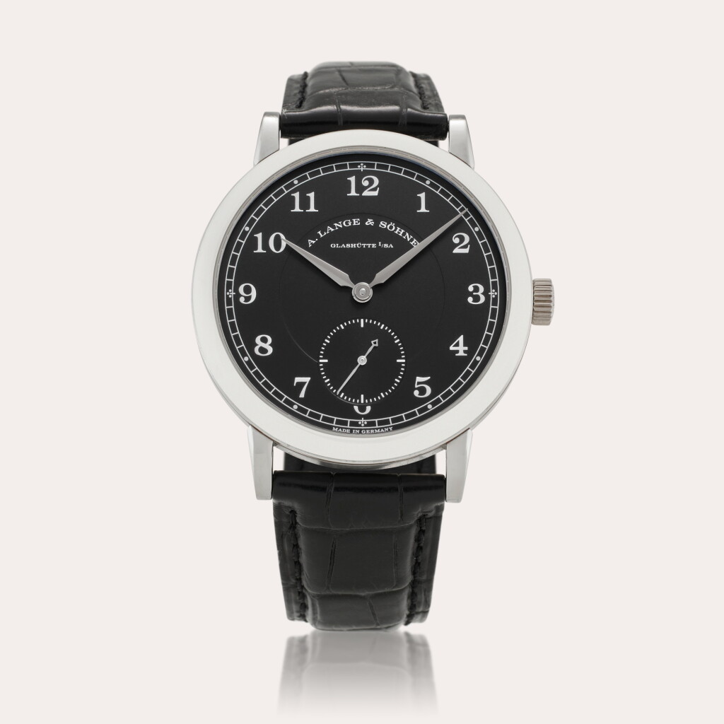 View full screen - View 1 of Lot 119. Reference 236.049 1815 Anniversary F. A. Lange | A limited edition platinum wristwatch, Made to commemorate the 200th anniversary of the birth of F. A. Lange, Circa 2015.