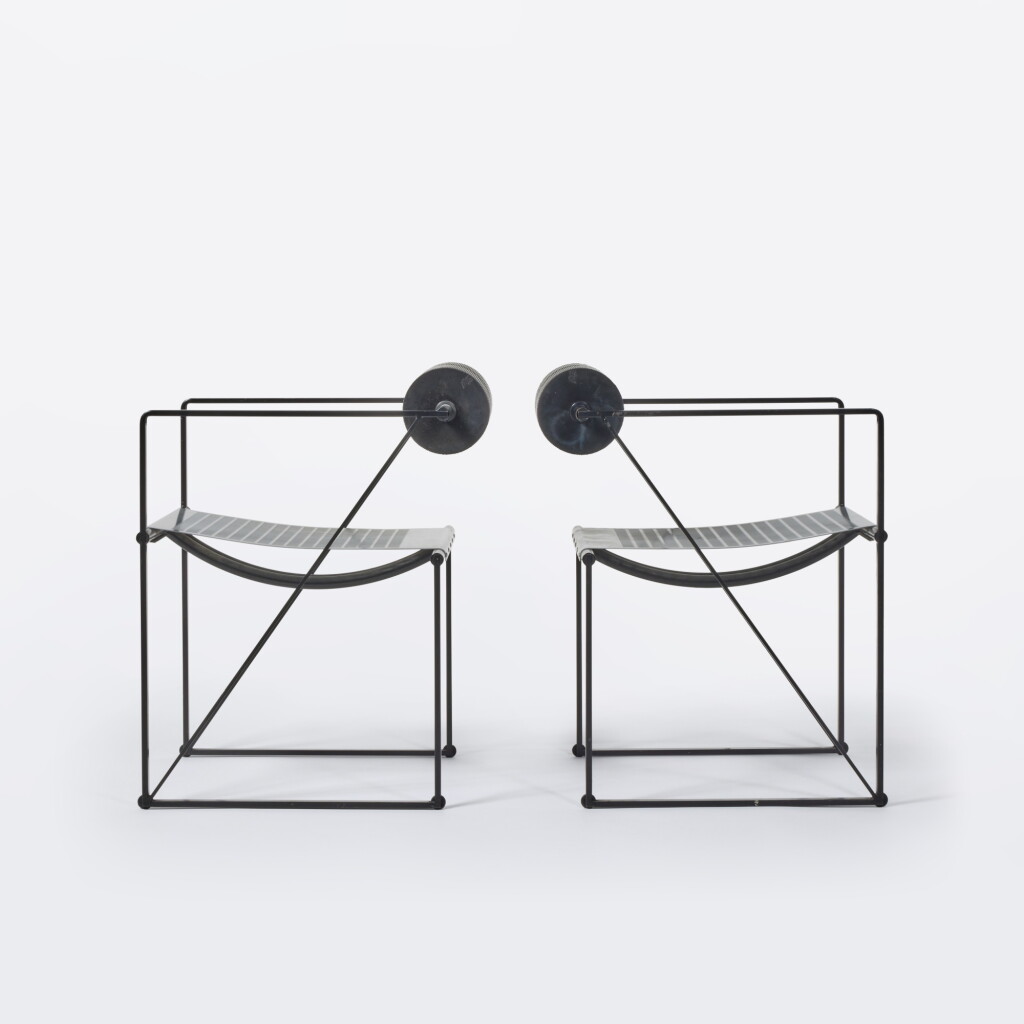View full screen - View 1 of Lot 153. Pair of "Seconda" Armchairs.