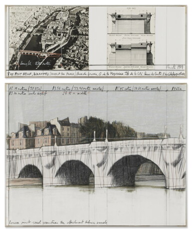 View full screen - View 1 of Lot 15. The Pont Neuf, Wrapped, Project for Paris.