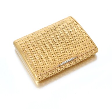 View full screen - View 1 of Lot 51. Diamond cigarette case (Portasigarette in diamanti ).