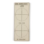 LUNAR SURFACE FLOWN Apollo 11 LM "COAS Boresight Log" Data Card