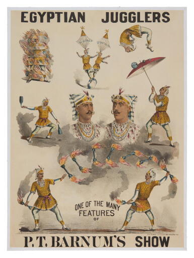 View full screen - View 1 of Lot 395. Langlois, Felix & Louis Langlois(?) | Egyptian jugglers from France.