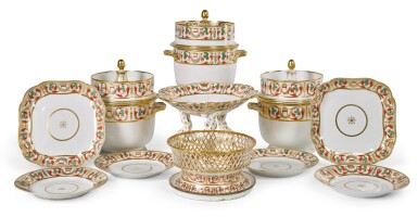 View full screen - View 1 of Lot 52. A DERBY PORCELAIN PART DESSERT SERVICE, CIRCA 1820.