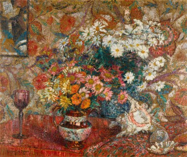 View full screen - View 1 of Lot 482. Nature morte (Bouquet de fleurs).