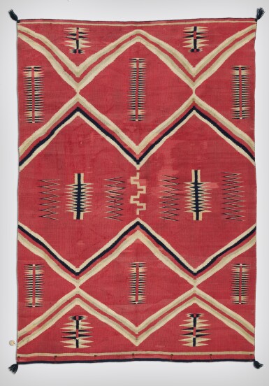 View full screen - View 1 of Lot 19. Diné Late Classic Man's Wearing Blanket.