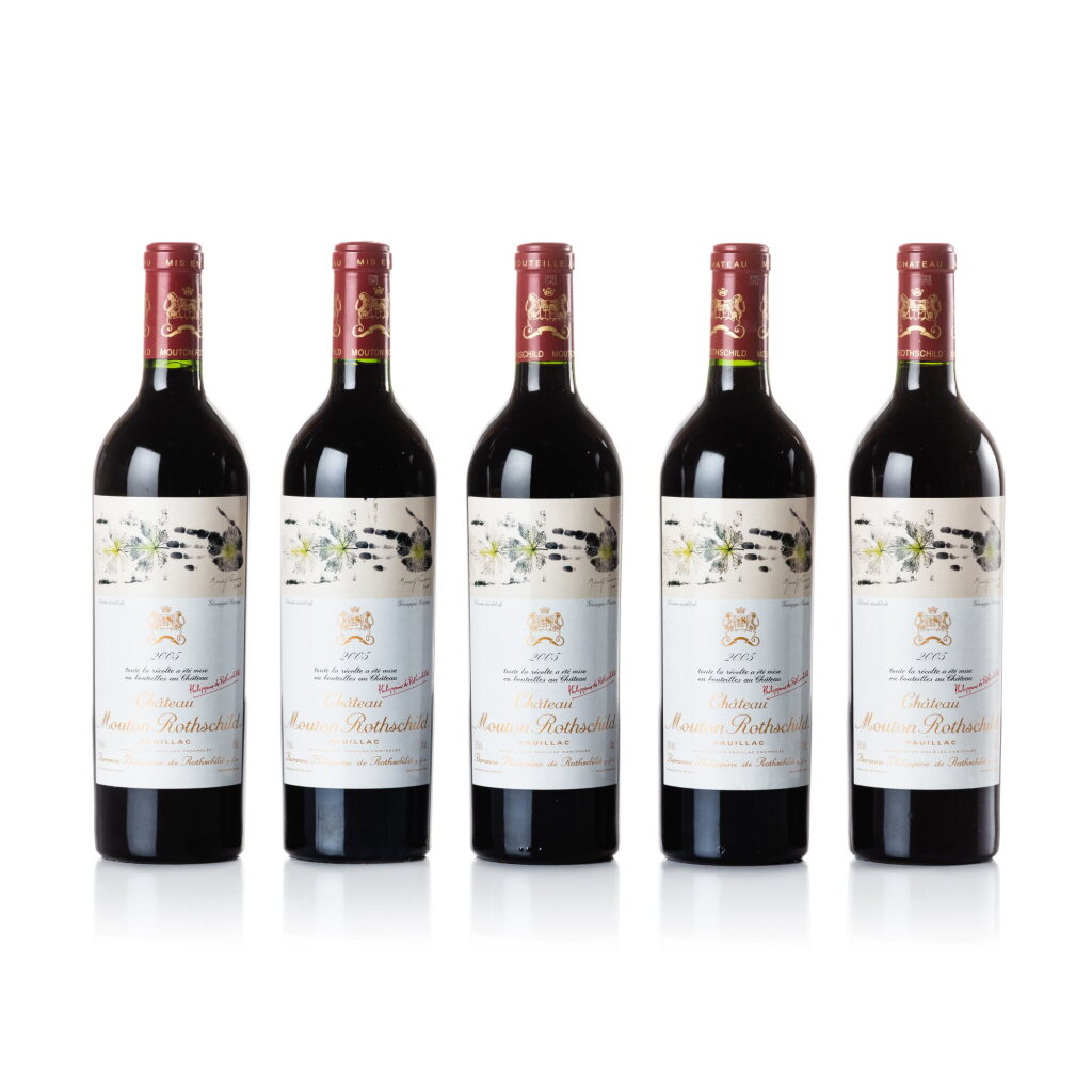 View full screen - View 1 of Lot 1128. Château Mouton Rothschild 2005 (5 BT).