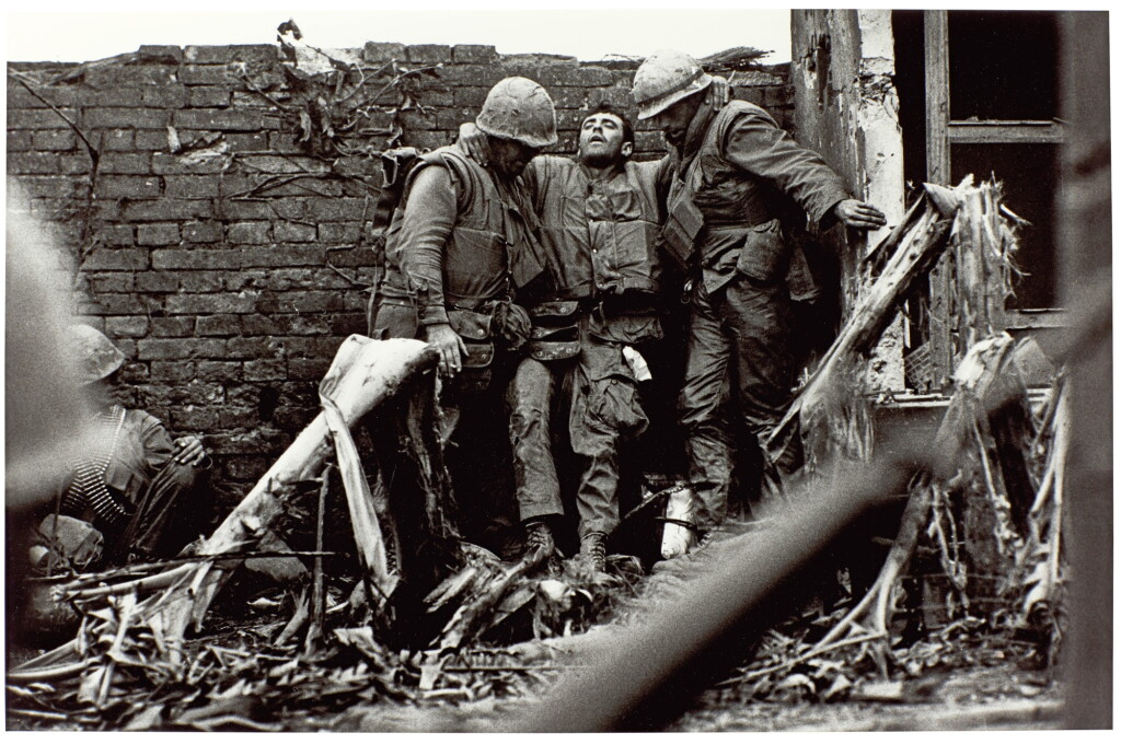 View full screen - View 1 of Lot 146. DON MCCULLIN | WOUNDED MARINE, VIETNAM, 1968.