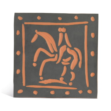 View full screen - View 1 of Lot 174. PABLO PICASSO | CAVALIER ET CHEVAL (A. R. 593).