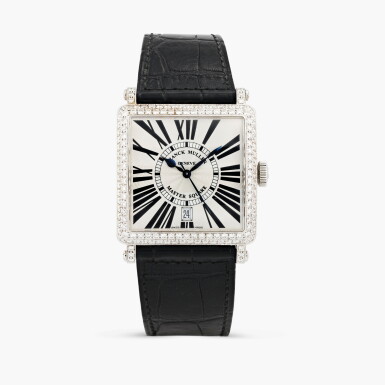 View full screen - View 1 of Lot 425. Master Square, reference 6000 H SC DT D, stainless steel and diamond-set wristwatch with date, circa 2009.