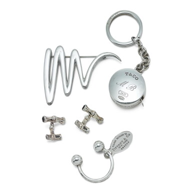 View full screen - View 1 of Lot 962. A GROUP OF SILVER ACCESSORIES, TIFFANY & CO., NEW YORK, LATE 20TH CENTURY.