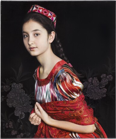 View full screen - View 1 of Lot 721. WANG YIDONG 王沂東 | PEACH BLOSSOMS 碧桃圖.