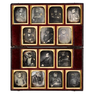 View full screen - View 1 of Lot 265. Franklin Expedition—Richard Beard Studio | A set of 14 daguerreotypes of the officers of the Franklin expedition, 1845.
