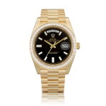 Day-Date, Reference 228398TBR | A brand new yellow gold and diamond-set wristwatch with day, date and bracelet, Circa 2022 | 勞力士 | Day-Date 型號228398TBR | 全新黃金鑲鑽石鏈帶腕錶,備日期及星期顯示,約2022年製