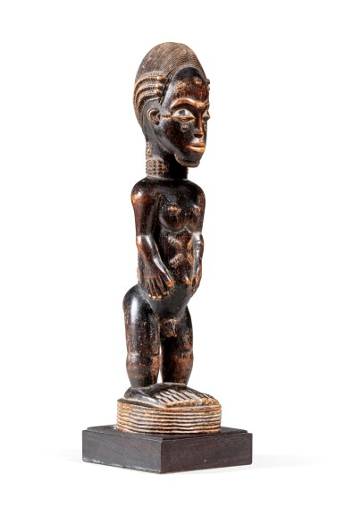 View full screen - View 1 of Lot 93. Statue, Baulé, Côté d'Ivoire | Baule figure, Ivory Coast.