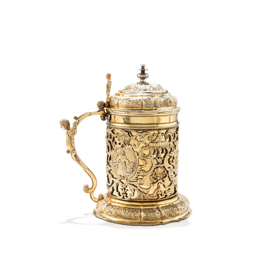 View full screen - View 1 of Lot 121. A silver-gilt tankard, possibly by Georgius May, Brasso (Hungary), 1655-1684.