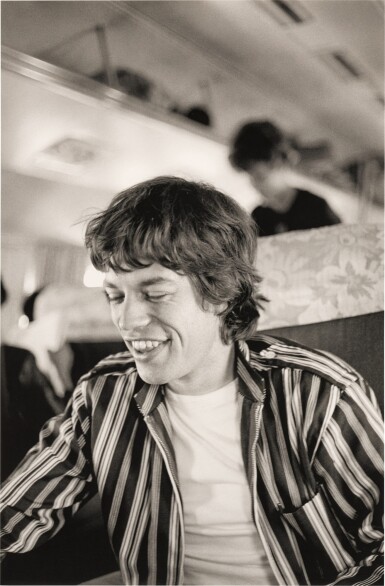 View full screen - View 1 of Lot 90. Mick Jagger on a Plane from Australia to LA.