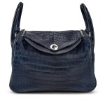 Limited Edition Bleu Indigo Matte Niloticus Crocodile and Bleu Electrique Verso Lindy 30 Palladium Hardware, 2017