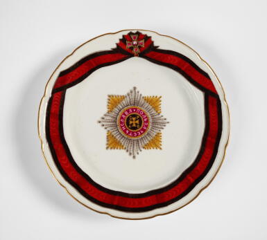 View full screen - View 1 of Lot 203. A Porcelain Plate From the Imperial Order of St. Vladimir Service, Gardner Porcelain Factory, Verbilki, circa 1785.