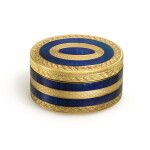 A gold and enamel snuff box in 18th century taste