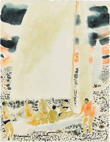 View full screen - View 1 of Lot 1228. André Brasilier 安德烈・布拉吉利 | Régate 帆船賽.