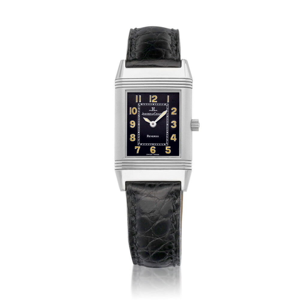 View full screen - View 1 of Lot 8037. Reverso, Reference 261.8.86 | A stainless steel reversible wristwatch, Circa 1995 | 積家 | Reverso 型號261.8.86 | 精鋼可翻轉腕錶,約1995年製.