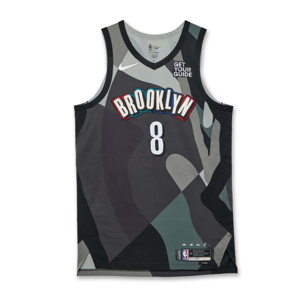 View full screen - View 1 of Lot 141. Cui Yongxi Brooklyn Nets 2024-2025 Game Worn City Edition Jersey .