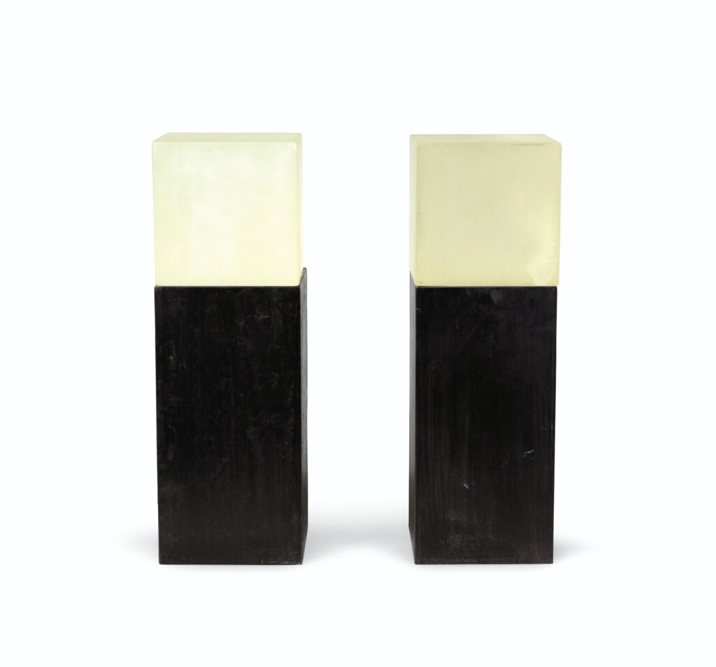 View full screen - View 1 of Lot 599. Pair of lamps, 2002.