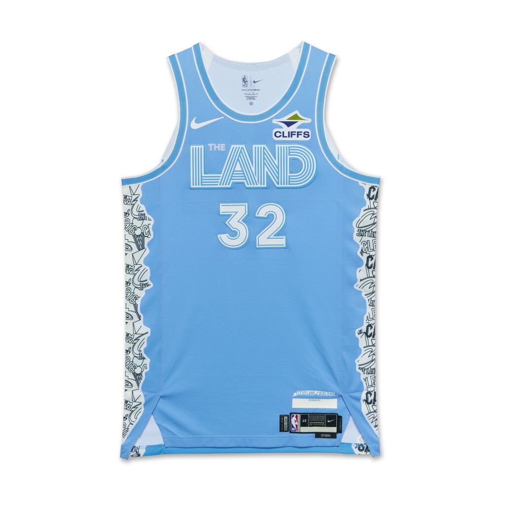 View full screen - View 1 of Lot 181. Dean Wade Cleveland Cavaliers 2024-2025 Game Worn City Edition Jersey .