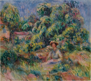 View full screen - View 1 of Lot 11. Femme de le jardin de Cagnes (Femme assise dans l'herbe).
