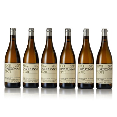 View full screen - View 1 of Lot 492. Ridge Chardonnay, Santa Cruz Mountains 2017 (36 BT).