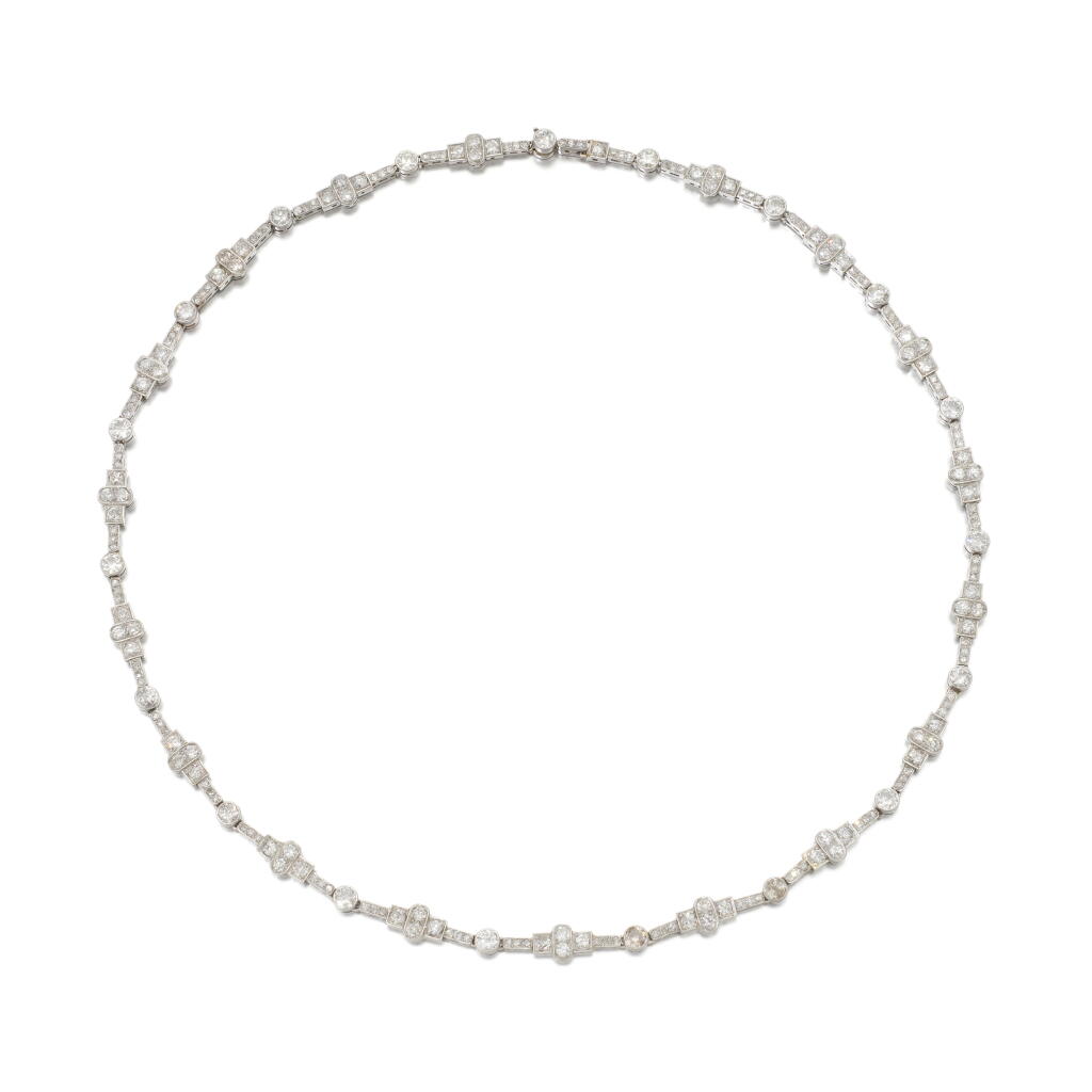 View full screen - View 1 of Lot 53. Diamond necklace (Collana in diamanti ).