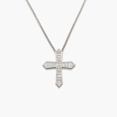 View full screen - View 1 of Lot 1418. Diamond Pendant Necklace | 格拉夫 | 鑽石 吊墜項鏈.