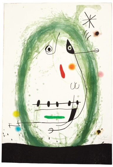 View full screen - View 1 of Lot 108. JOAN MIRÓ | L'EXILÉ VERT (D. 498).