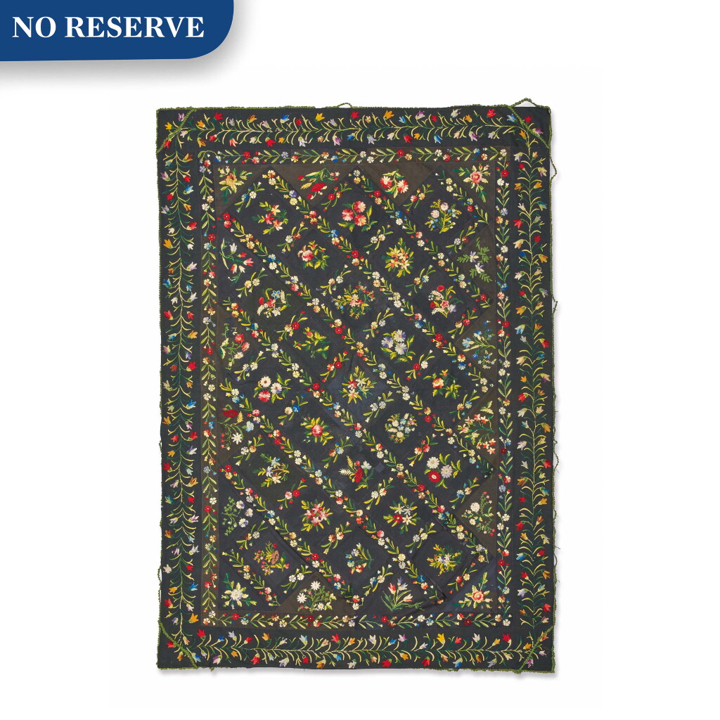 View full screen - View 1 of Lot 152. A FRENCH NEEDLEWORK RUG, MID-19TH CENTURY.